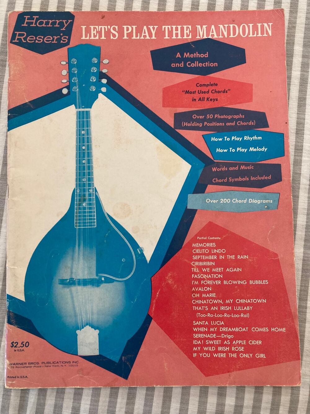 Harry Reser's Let's Play the Madolin book